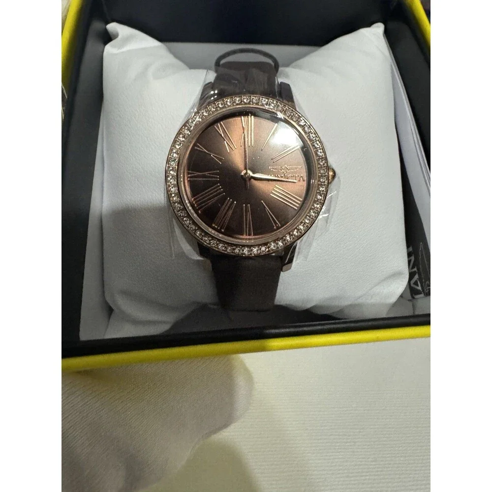Invicta Women’s Dress Watch Celestial Ethera 31mm Brown/Chocolate Leather